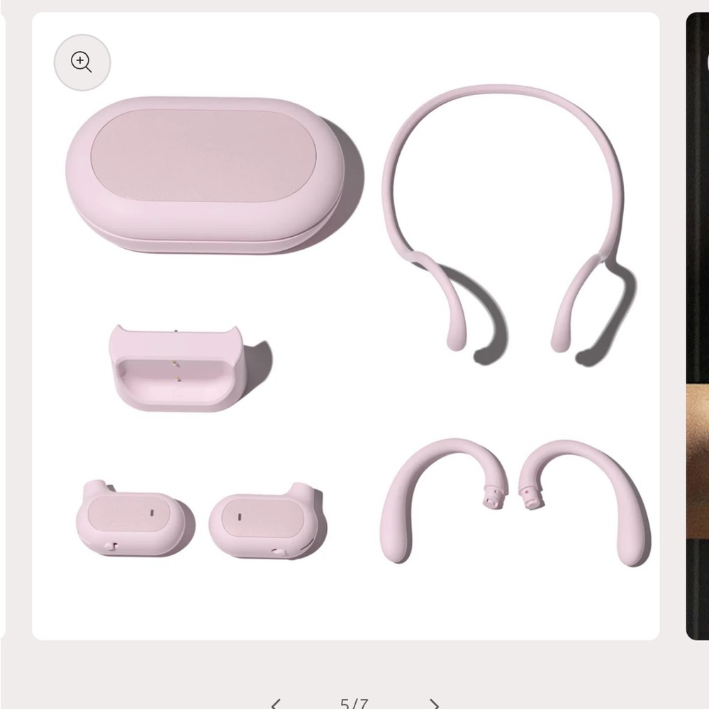 Pink Wireless Earbuds with Charging Case
